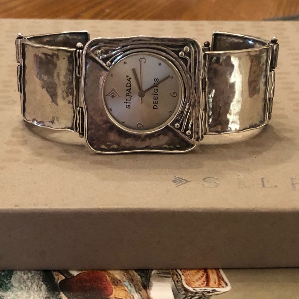 Vintage Silpada Solid Square Link Sterling Silver… - image 8